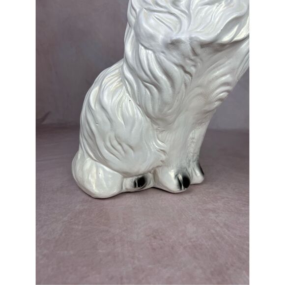 Vintage Large Chalkware Kitty Cat Piggy Coin Bank Persian Cat Kitschy Figurine - Picture 10 of 12